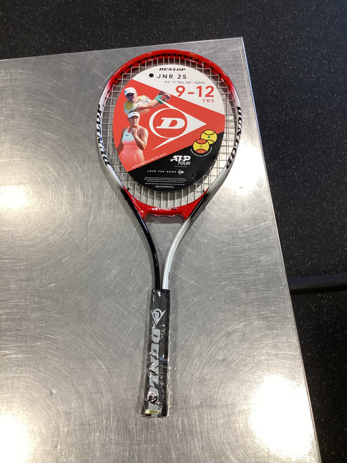 Vist Large View of Product Image Which is Used Dunlop NITRO 25 Junior Tennis Racquet Red 25"