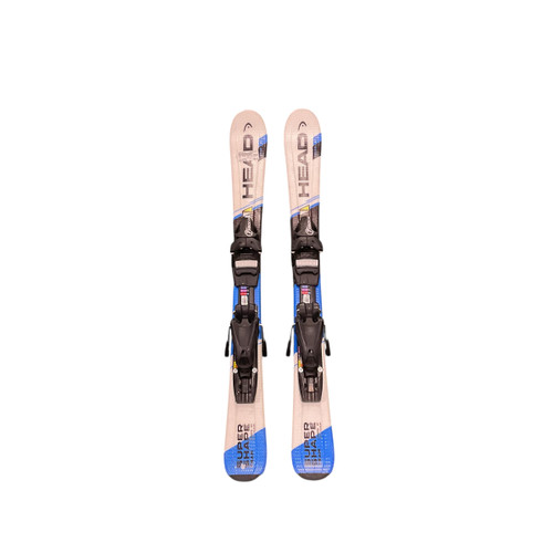 Vist Large View of Product Image Which is Used Head SUPER SHAPE 97 Boys DH Ski/Binding Carolina Blue And White 97 cm