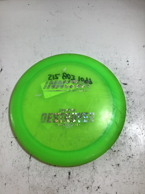 Vist Large View of Product Image Which is Used Innova CHAMPION DESTOYER Disc Golf Driver Green 177g