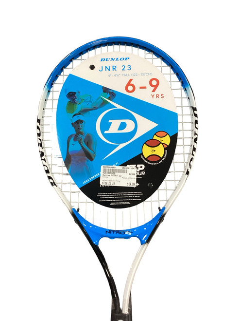 Vist Large View of Product Image Which is Used Dunlop NITRO 23 Junior Tennis Racquet Carolina Blue 23"