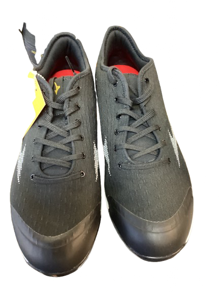 Vist Large View of Product Image Which is Used Mizuno DOMINANT BB/SB Cleats Black And White Senior 9