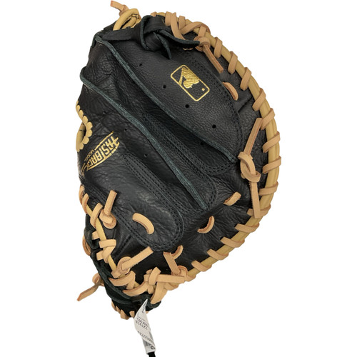 Vist Large View of Product Image Which is Used Rawlings H315CMBC BB/SB Catchers RH Throw Black 31 1/2"