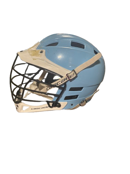 Vist Large View of Product Image Which is Used Cascade CASCADE CPV HELMET W/CHINSTRAP Lacrosse Helmet Royal Blue S/M