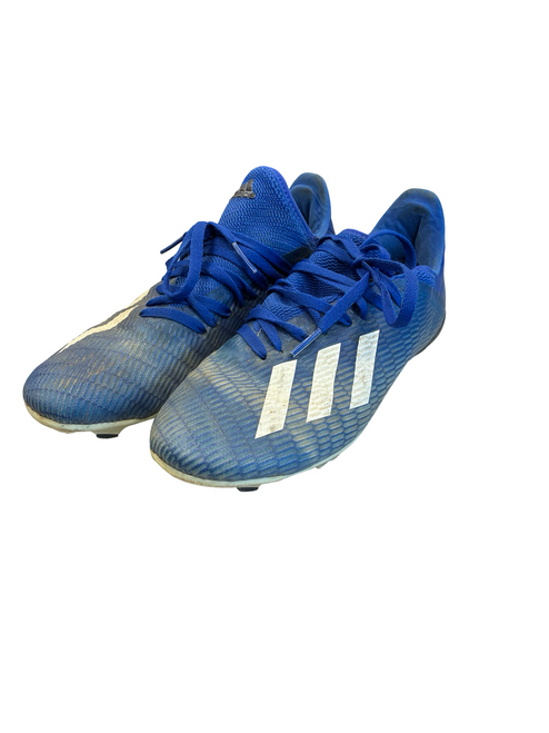 Vist Large View of Product Image Which is Used Adidas Soccer Cleats Royal Blue Junior 03.5