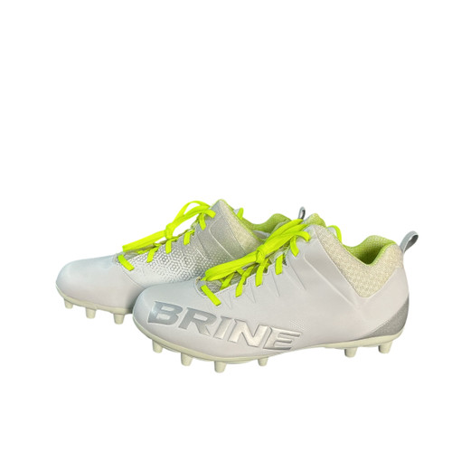 Vist Large View of Product Image Which is Used Brine LAX Cleats Womens Silver Senior 7.5
