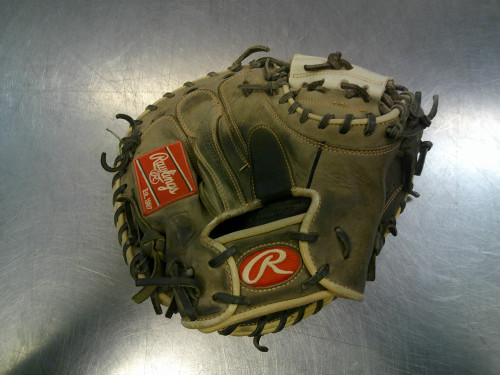 Vist Large View of Product Image Which is Used Rawlings GG ELITE BB/SB Catchers RH Throw Black 32 1/2"