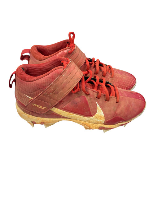 Vist Large View of Product Image Which is Used Nike TROUT BB/SB Cleats Red Youth 06.5