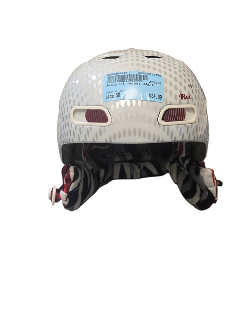 Vist Large View of Product Image Which is Used Snowsport Helmet Adult White SM