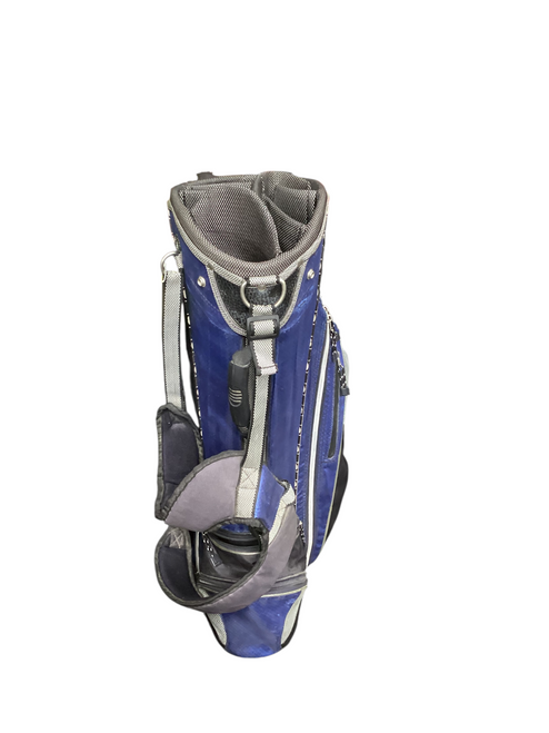 Vist Large View of Product Image Which is Used BLUE MENS GOLF STAND BAG Navy Blue