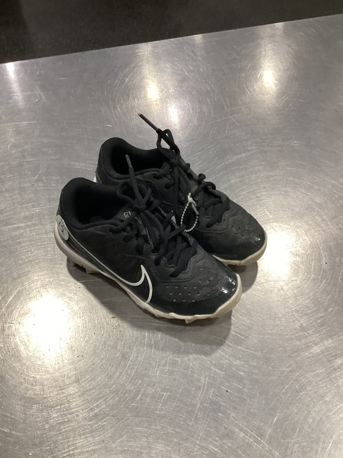 Vist Large View of Product Image Which is Used Nike DIAMOND BASEBALL CLEATS BB/SB Cleats Black Youth 12.0