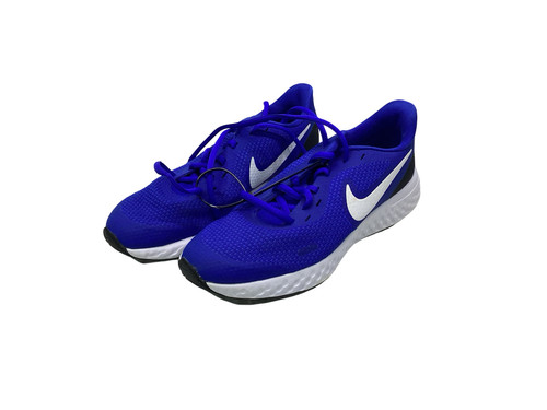 Vist Large View of Product Image Which is Used Nike BLUE YOUTH NIKE SHOES Running/X-Train Shoes Y Royal Blue Junior 05