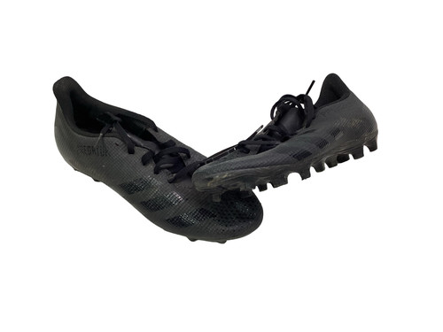 Vist Large View of Product Image Which is Used Adidas ADIDAS PREDATOR SOCCER CLEATS BLACK Soccer Cleats Black Senior 6.5