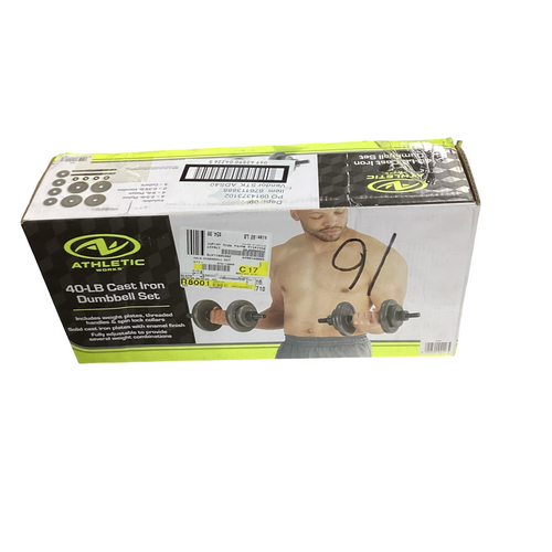 Vist Large View of Product Image Which is Used Athletic Works Standard Weight Set 80 lb