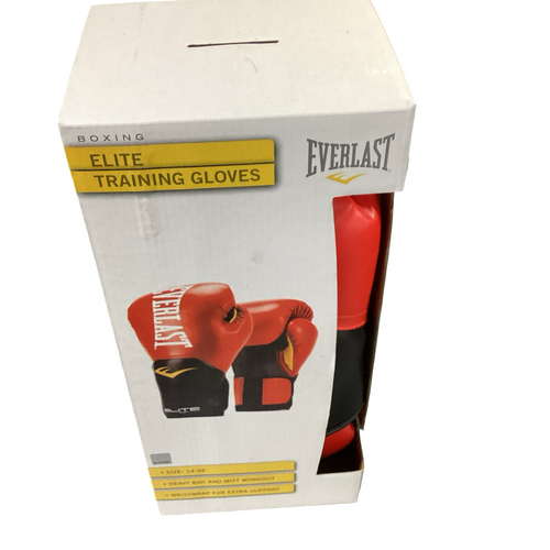 Vist Large View of Product Image Which is Used Everlast Boxing Gloves Red LG