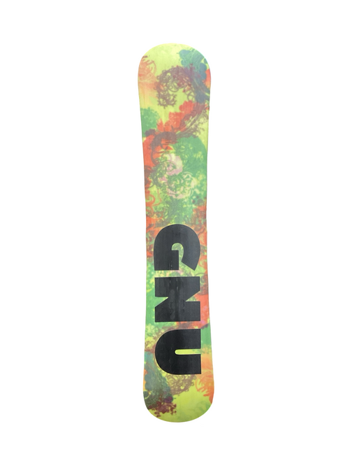 Vist Large View of Product Image Which is Used GNU B PRO BANANA ROCKER Womens Snowboard Only Lime And Black 155 cm