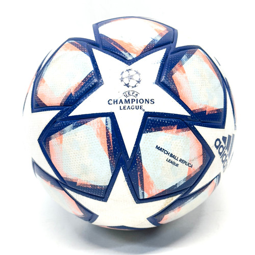 Vist Large View of Product Image Which is Used Adidas UEFA CHAMPIONS LEAGUE All Size Soccer Ball White And Royal Blue 4