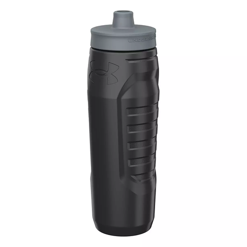 Vist Large View of Product Image Which is New Under Armour Sideline Squeeze Multisport Water Bottle Black/Grey- 32oz
