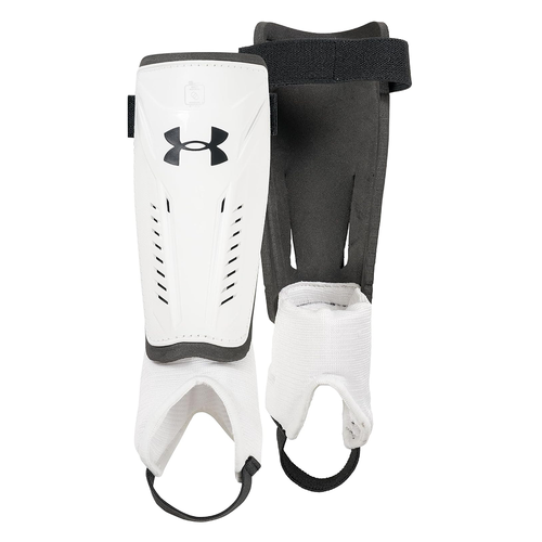 Vist Large View of Product Image Which is New Under Armour Challenge Soccer Shin Guards White- Youth MD