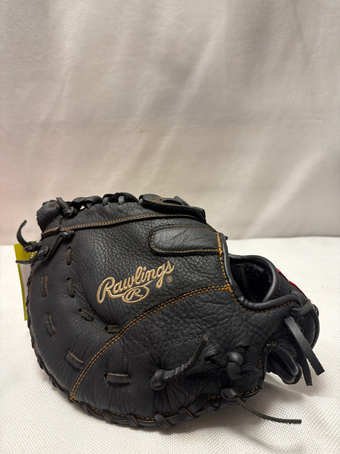 Vist Large View of Product Image Which is Used Rawlings RENEGADE RFBMB BB/SB First Base RH Throw Black 12 1/2"