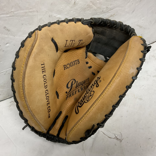 Vist Large View of Product Image Which is Used Rawlings Player Preferred RCM33TB Baseball Catchers LH Throw Black And Tan 33"