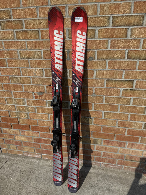 Vist Large View of Product Image Which is Used Atomic NOMAD Mens DH Ski/Binding Red 165 cm