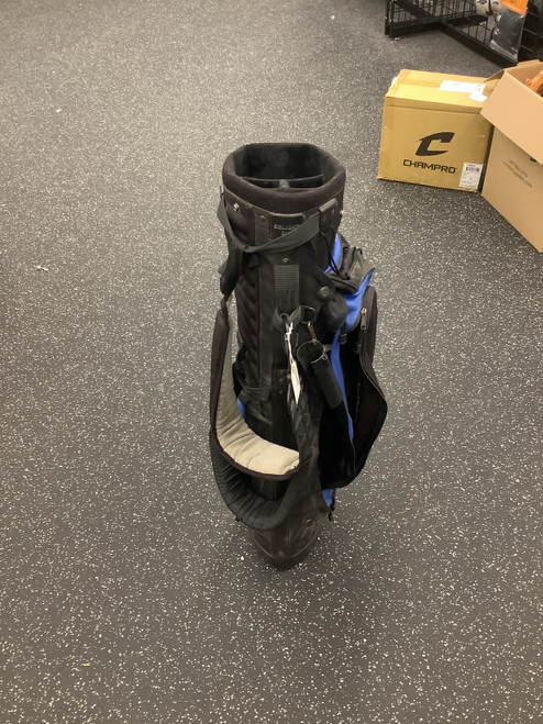 Vist Large View of Product Image Which is Used Izzo DELIGHT 300 Mens Stand Bag Black And Royal Blue