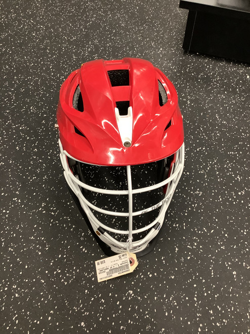 Vist Large View of Product Image Which is Used Cascade S - U OF MARYLAND Lacrosse Helmet Red And White One Size