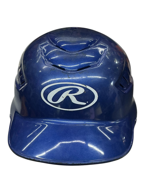 Vist Large View of Product Image Which is Used Rawlings BATTING HELMET Batting Helmet No Mask Navy Blue SM