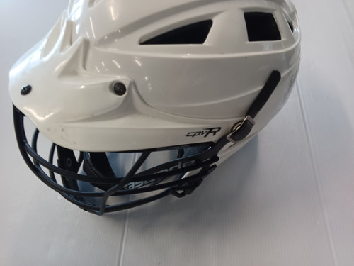 Vist Large View of Product Image Which is Used Cascade CPVR Lacrosse Helmet White S/M