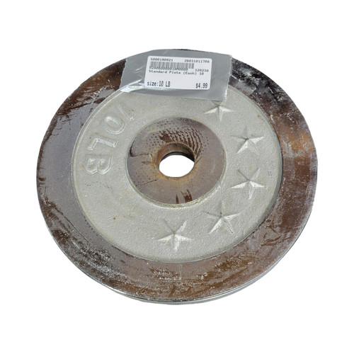 Vist Large View of Product Image Which is Used Standard Plate (Each) 10 lb