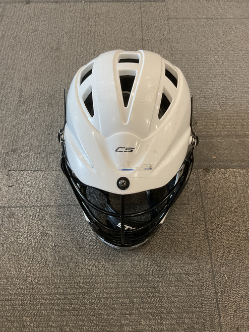 Vist Large View of Product Image Which is Used Cascade CS - YOUTH Lacrosse Helmet White MD