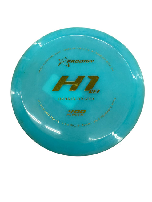 Vist Large View of Product Image Which is Used Prodigy Disc H1 V2 400 PLASTIC Disc Golf Driver Carolina Blue