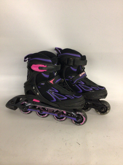 Vist Large View of Product Image Which is Used ZPM SPORTS Junior Rec Fitness Skates Purple Adjustable