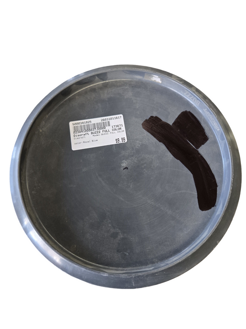 Vist Large View of Product Image Which is Used Discraft BUZZZ FULL COLOR Disc Golf Mid Range Royal Blue