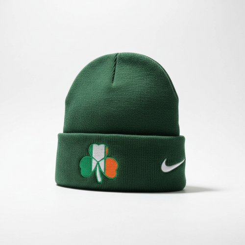 Vist Large View of Product Image Which is New Nike Beanie Green Irish Flag Shamrock