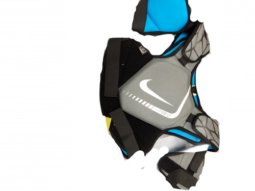 Vist Large View of Product Image Which is Used Nike VAPOR LT Lacrosse Shoulder Pads Grey XL