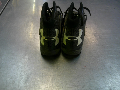 Vist Large View of Product Image Which is Used Under Armour Jr FB Cleats Black Junior 04.5
