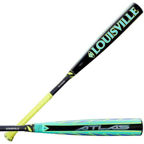 Vist Large View of Product Image Which is  Louisville Slugger Atlas Hybrid Green -3 BBCOR Bat