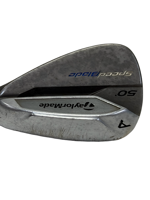 Vist Large View of Product Image Which is Used Taylormade SPEEDBLADE Golf Wedge Mens 50deg RH Approach Wedge 35.5" w/ 85g S-Flex Shaft