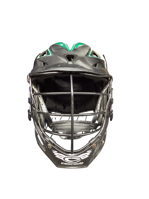Vist Large View of Product Image Which is Used CASCADE R Lacrosse Helmet Black Fits all