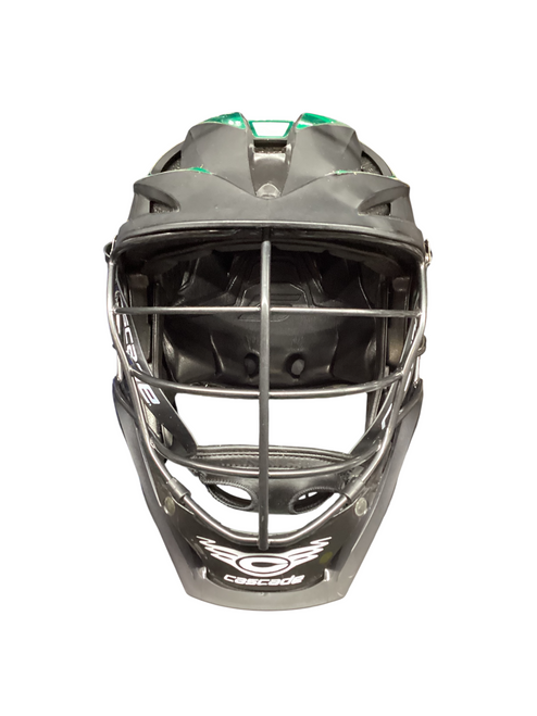 Vist Large View of Product Image Which is Used Cascade S Lacrosse Helmet Black Fits all