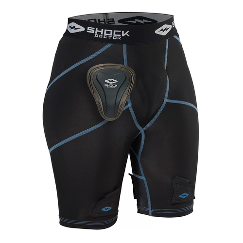 Vist Large View of Product Image Which is New Shock Doctor Compression Hockey Shorts with Pelvic Protector- Women's LG