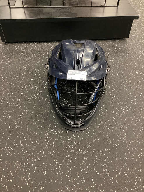 Vist Large View of Product Image Which is Used Cascade XRS Lacrosse Helmet Navy Blue One Size