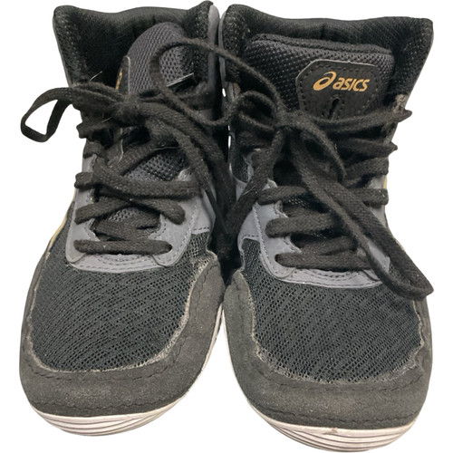Vist Large View of Product Image Which is Used Asics Wrestling Shoes Black Junior 01