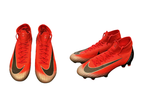 Vist Large View of Product Image Which is Used Nike CR7 MERCURIAL SUPERFLY CHAPTER 7 Soccer Cleats Cardinal Youth 08.0