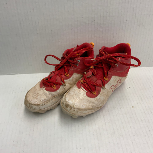 Vist Large View of Product Image Which is Used Under Armour BH BB/SB Cleats Red Junior 03