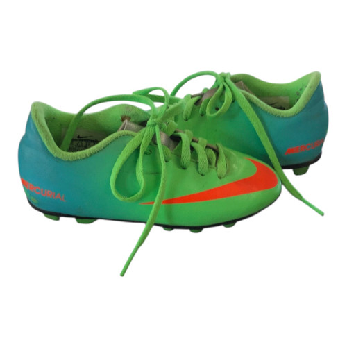 Vist Large View of Product Image Which is Used Nike Soccer Cleats Green Youth 10.0