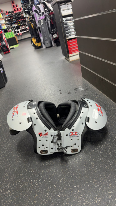 Vist Large View of Product Image Which is Used AIR X 2 FB Shoulder Pads Grey XL