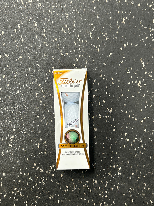 Vist Large View of Product Image Which is Used Titleist VELOCITY 3 PACK 3 Ball - Golf Ball Sleeve