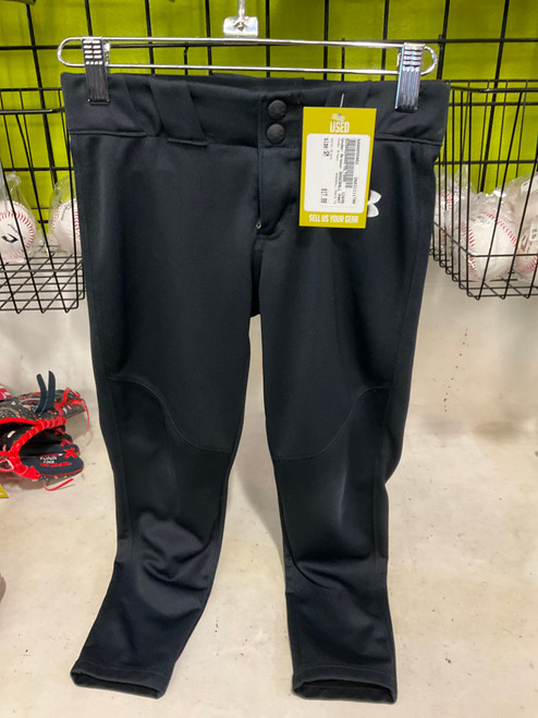 Vist Large View of Product Image Which is Used Under Armour BASEBALL PANTS YS BB/SB Pant Boys Black SM